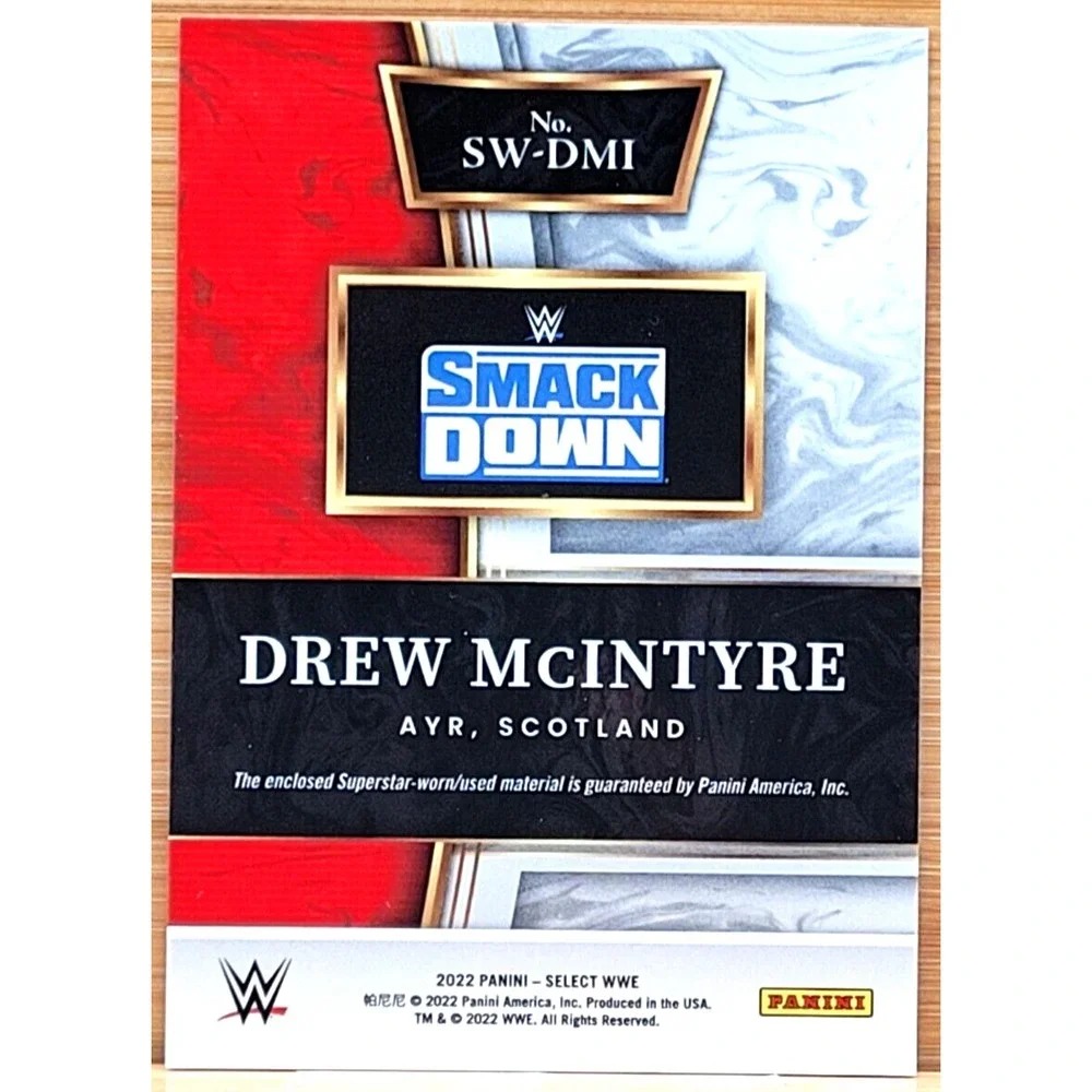 2022 PANINI WWE SELECT DREW MCINTYRE‎ RELIC